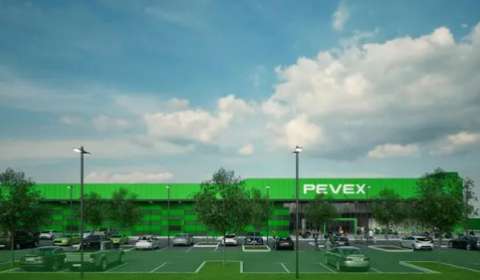 Varaždin - Construction of Pevex shopping center
